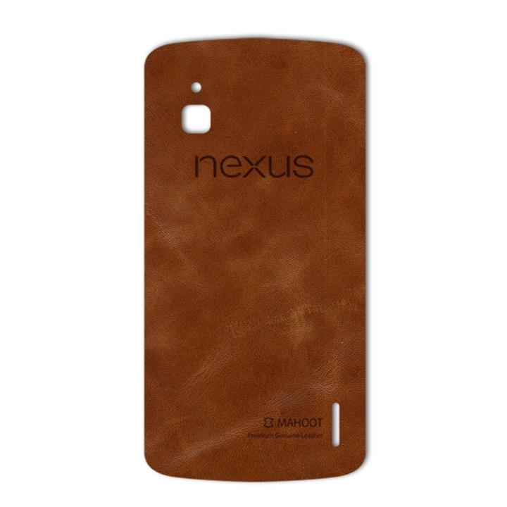 برچسب تزئینی ماهوت مدل Buffalo Leather مناسب برای گوشی Google Nexus 4 MAHOOT Buffalo Leather Special Sticker for Google Nexus 4